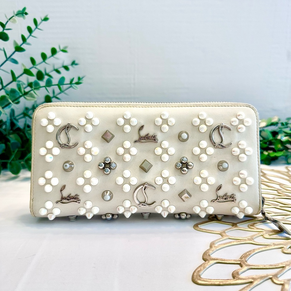 Christian Louboutin Panettone logo studs Zip Around Long Wallet - Picture 11 of 11